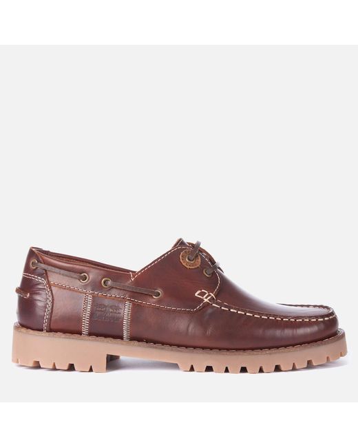Barbour Multicolor Stern Leather Boat Shoes for men