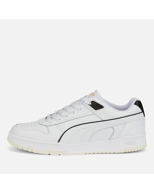 PUMA White Rbd Game Leather Trainers for men