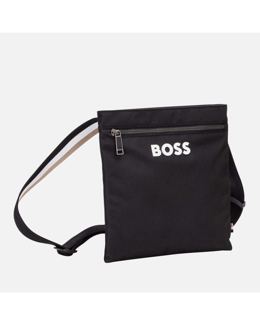 Boss Black Catch Envelope Canvas Messenger Bag for men