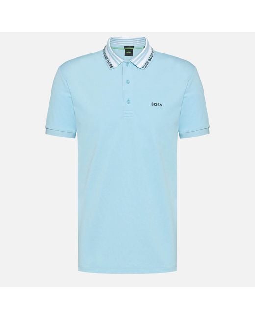 Boss Blue Paule Cotton-blend Polo Shirt for men