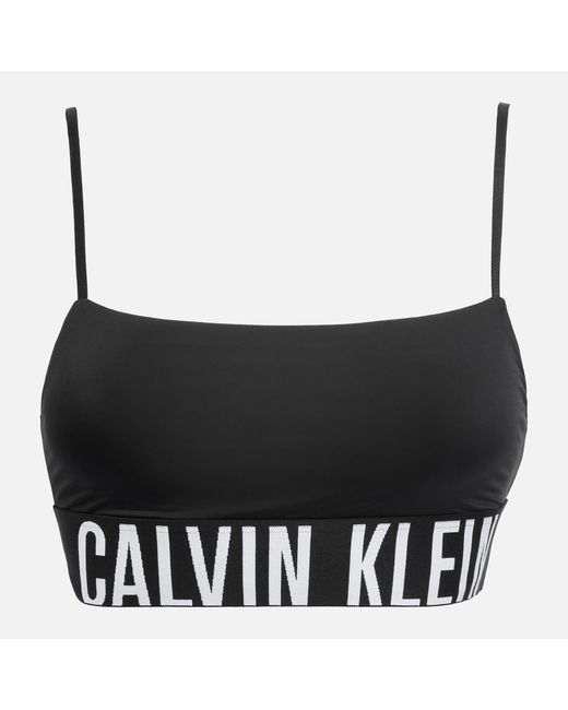 Calvin Klein Black Intense Power Unlined Stretch-jersey Bralette