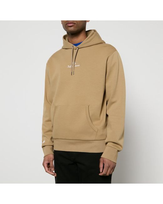 Polo Ralph Lauren Natural Logo-Embroidered Cotton-Jersey Hoodie for men
