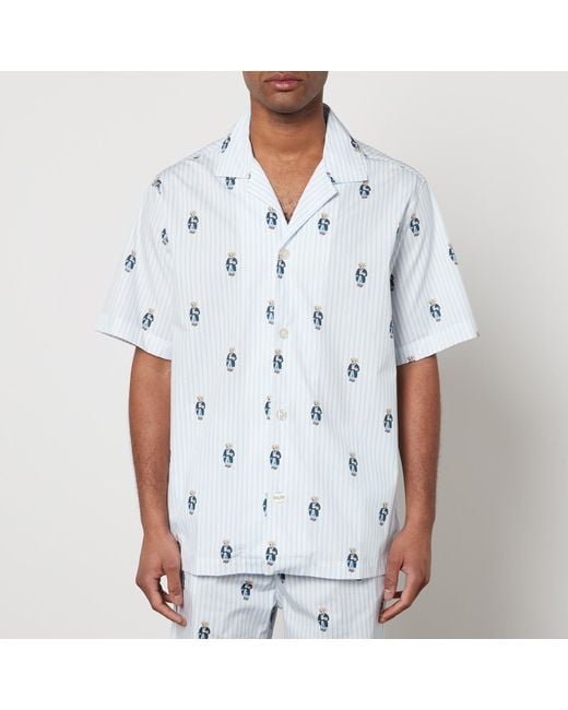 Polo Ralph Lauren Blue Striped Cotton Pyjama Set for men