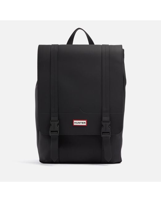 Hunter Black Original Rubberised Large Backpack
