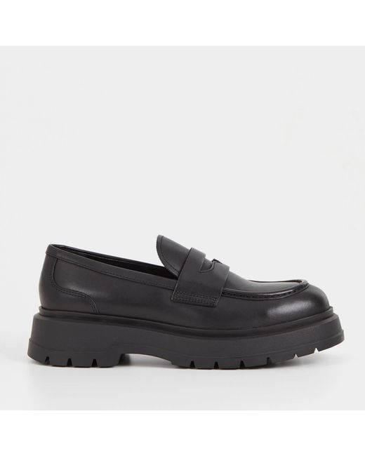 Vagabond Black Jeff Leather Loafers for men