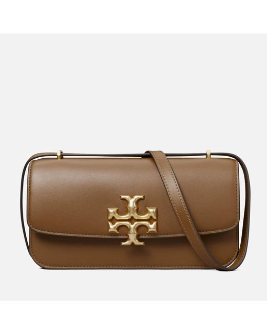 Tory Burch Leather Eleanor E/w Small Convertible Shoulder Bag in Brown ...