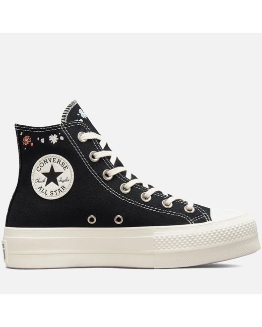 Converse Black Chuck Taylor All Star Things To Grow Lift Hi-top Trainers