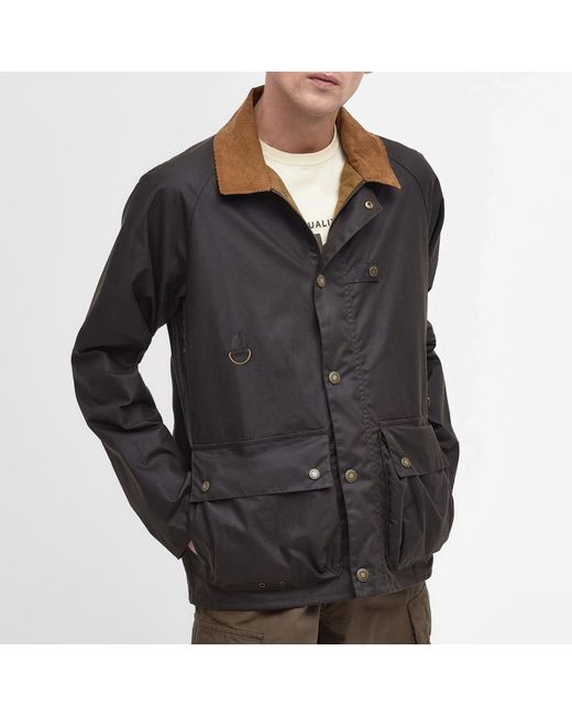 Barbour Spey Utility Wax Jacket in Black for Men | Lyst