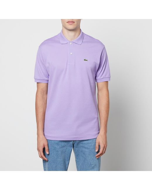 Lacoste Classic Fit Cotton-piqué Polo Shirt in Purple for Men | Lyst