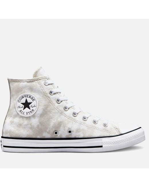 Converse Cotton Chuck Taylor All Star Dip Dye Printed Hi-top Trainers in  Beige (Natural) for Men | Lyst