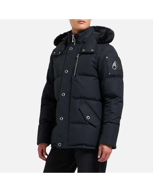 Moose Knuckles Black 3Q Cotton-Blend Shell Jacket for men