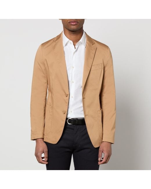 Boss Natural P-hanry Cotton-blend Suit Jacket for men