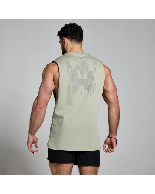 Mp Green Clay Graphic Tank for men