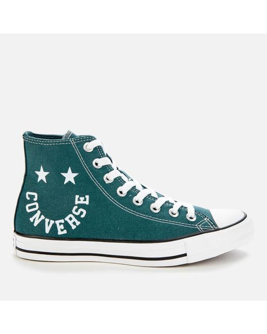 Converse Green Chuck Taylor All Star Smile Hi-top Trainers for men
