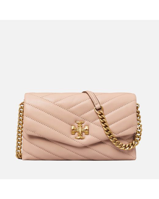 Tory Burch Kira Chevron Leather Crossbody Bag in Pink Lyst UK