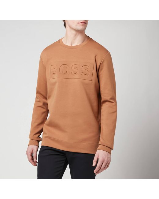 Hugo Boss BOSS Mens Salbo Long Sleeve Crewneck Sweatshirt 