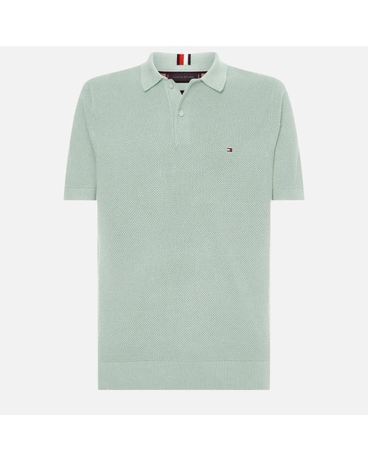 Tommy Hilfiger Pique Structure Polo S/s in Green for Men | Lyst