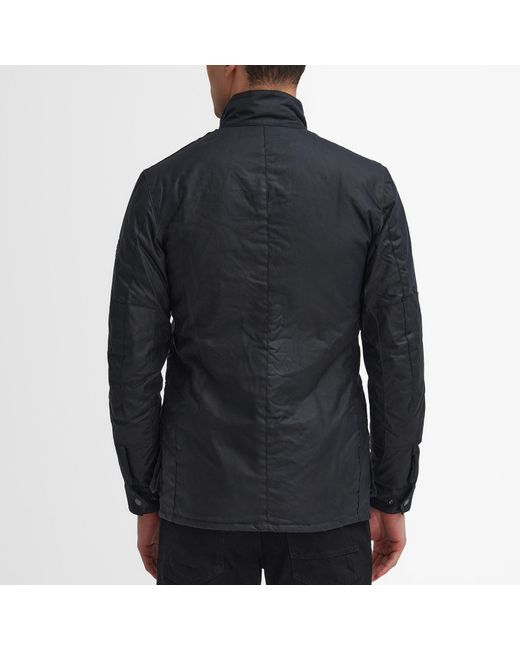 Barbour Black Tourer Duke Waxed Cotton Jacket for men