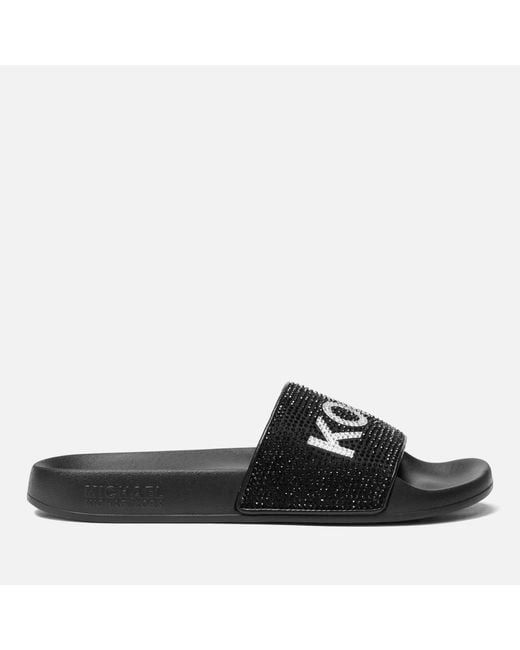 Michael kors slides shop black and white