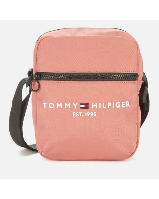 Tommy Hilfiger Canvas Established Mini Reporter Bag in Pink for Men - Lyst