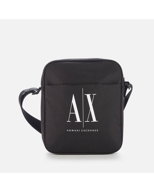 Armani Exchange Synthetic Ax Logo Cross Body Bag in Black for Men Lyst