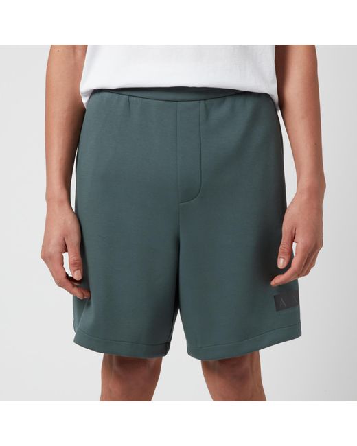 stretch terry shorts