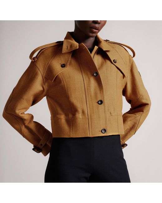 Ted Baker Agnu Canvas-jacquard Jacket 