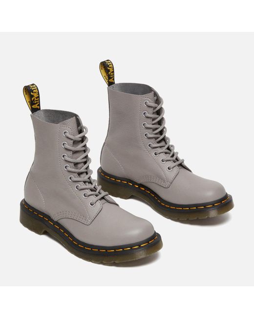 Dr. Martens 1460 Pascal Virginia Leather Boots in Grau | Lyst DE