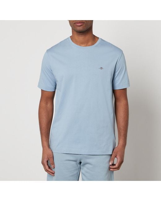 Gant Blue Shield Cotton Logo T-shirt for men