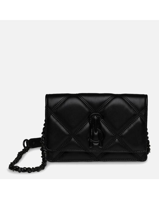 Steve Madden Black Bendue Quilted Faux Leather Crossbody Bag
