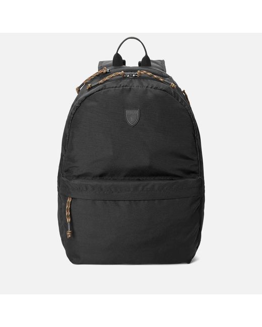 Polo Ralph Lauren Black Logo-patched Canvas Backpack for men