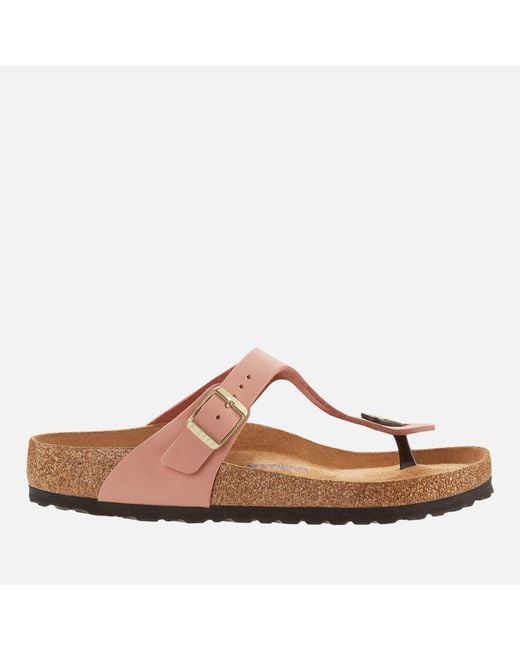 Birkenstock Gizeh Slim-Fit Nubuck Toe-Post Sandals 1025739 | FLEXDOG