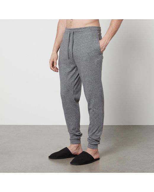 Boss Gray Premium Brushed Cotton Sweatpants for men