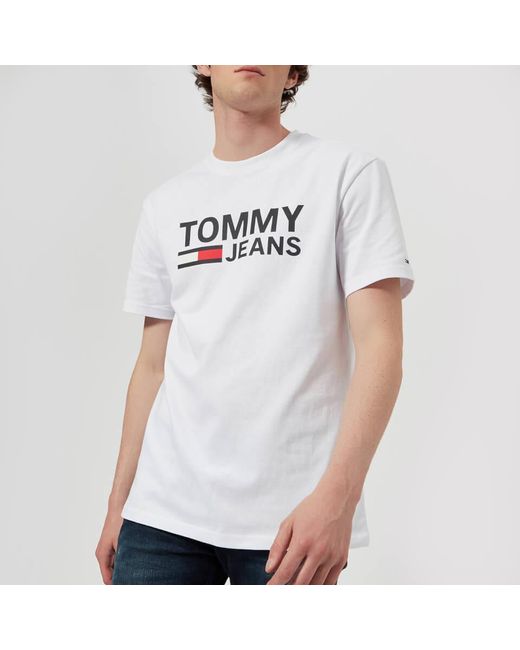 Tommy Jeans Classic Logo T Shirt Clearance, 53% OFF | www 