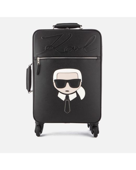 Karl Lagerfeld Black K/ikonik Trolley Bag