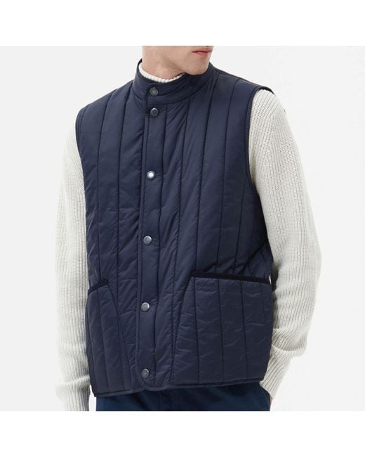 Barbour Blue Farndale Quilted Shell Gilet for men