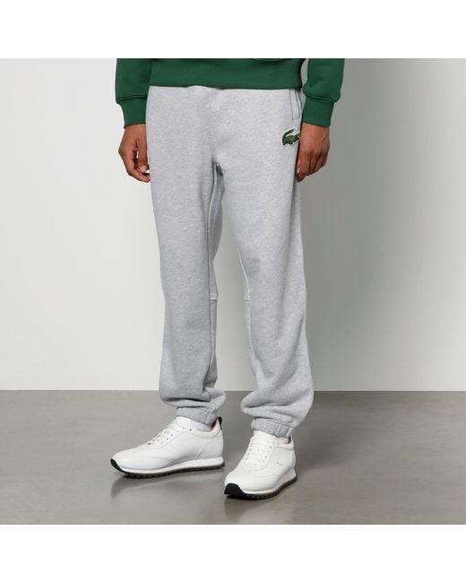 munching Orient himmel Lacoste Tracksuit Cotton-jersey Trousers in Gray for Men | Lyst