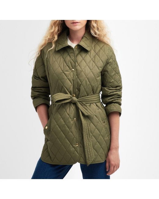 Barbour Green Reilquilt Quilted Shell Jacket