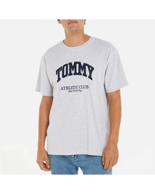Tommy Hilfiger Blue Athletic Club Cotton-jersey T-shirt for men