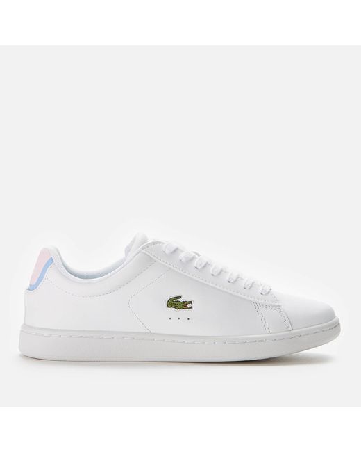 Lacoste White Carnaby Evo 0722 1 Leather Cupsole Trainers