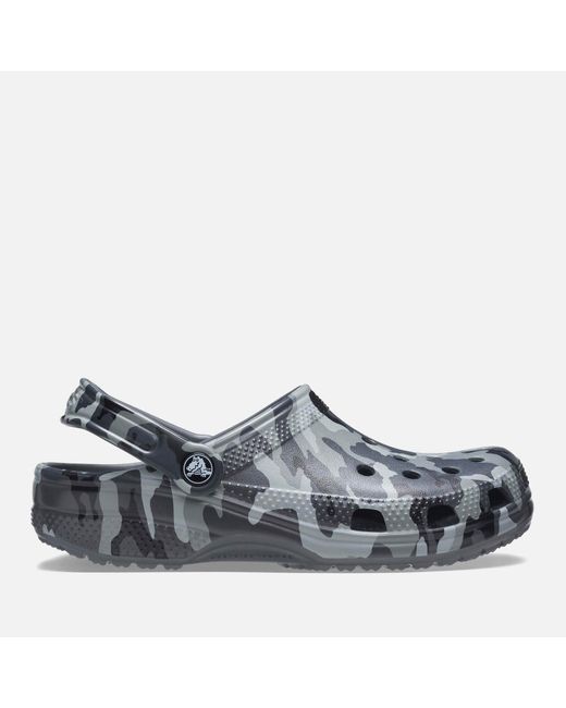 Crocs™ Classic Camouflageprint Rubber Clogs in Grey (Grey) for Men