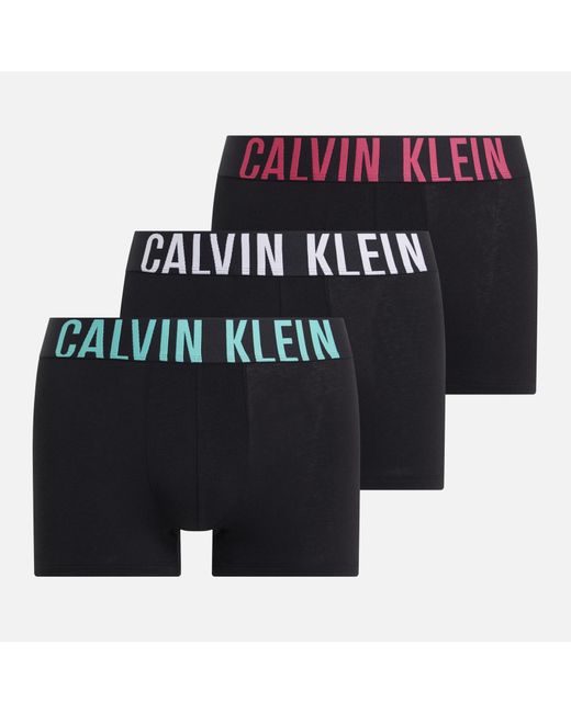 Calvin Klein Blue Intense Power 3-pack Stretch Cotton Trunks for men