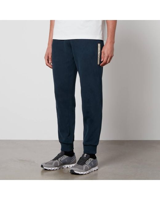 Emporio Armani Cotton-Jersey Lounge Trousers in Blue für Herren
