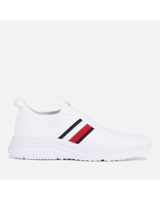 Tommy Hilfiger White Running-style Leather Trainers for men