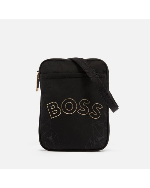 BOSS by HUGO BOSS Catch Gl Logodetailed Shell Crossbody Bag in Black