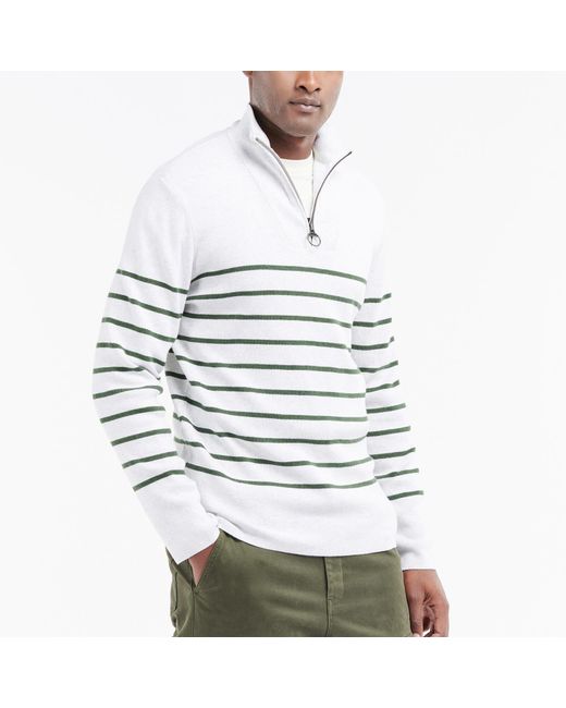 barbour mens zip jumper