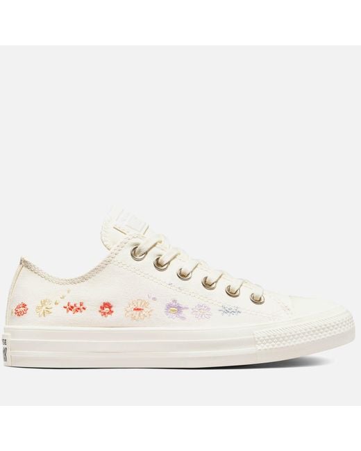Converse Canvas Chuck Taylor All Star Things To Grow Ox Trainers in White |  Lyst