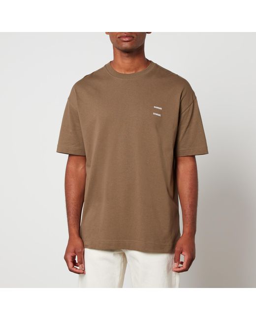 Samsøe & Samsøe Joel Organic Cotton T-Shirt in Brown für Herren