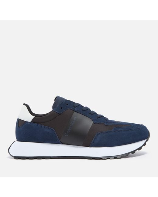 Calvin Klein Blue Suede Running-style Trainers for men