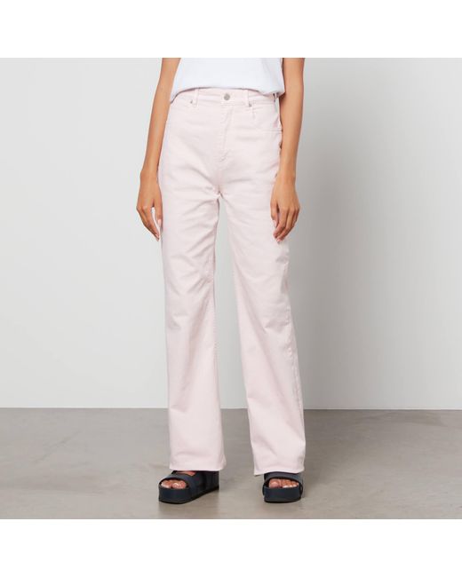BOSS by HUGO BOSS Modern Wide 2.0 Cotton-blend Jeans in Pink | Lyst Canada